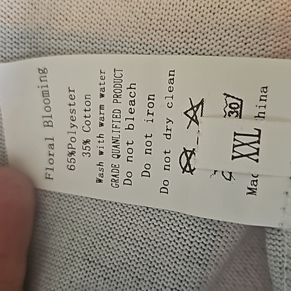 NWT Floral Blooming light open front long plaid jacket - Picture 9 of 9